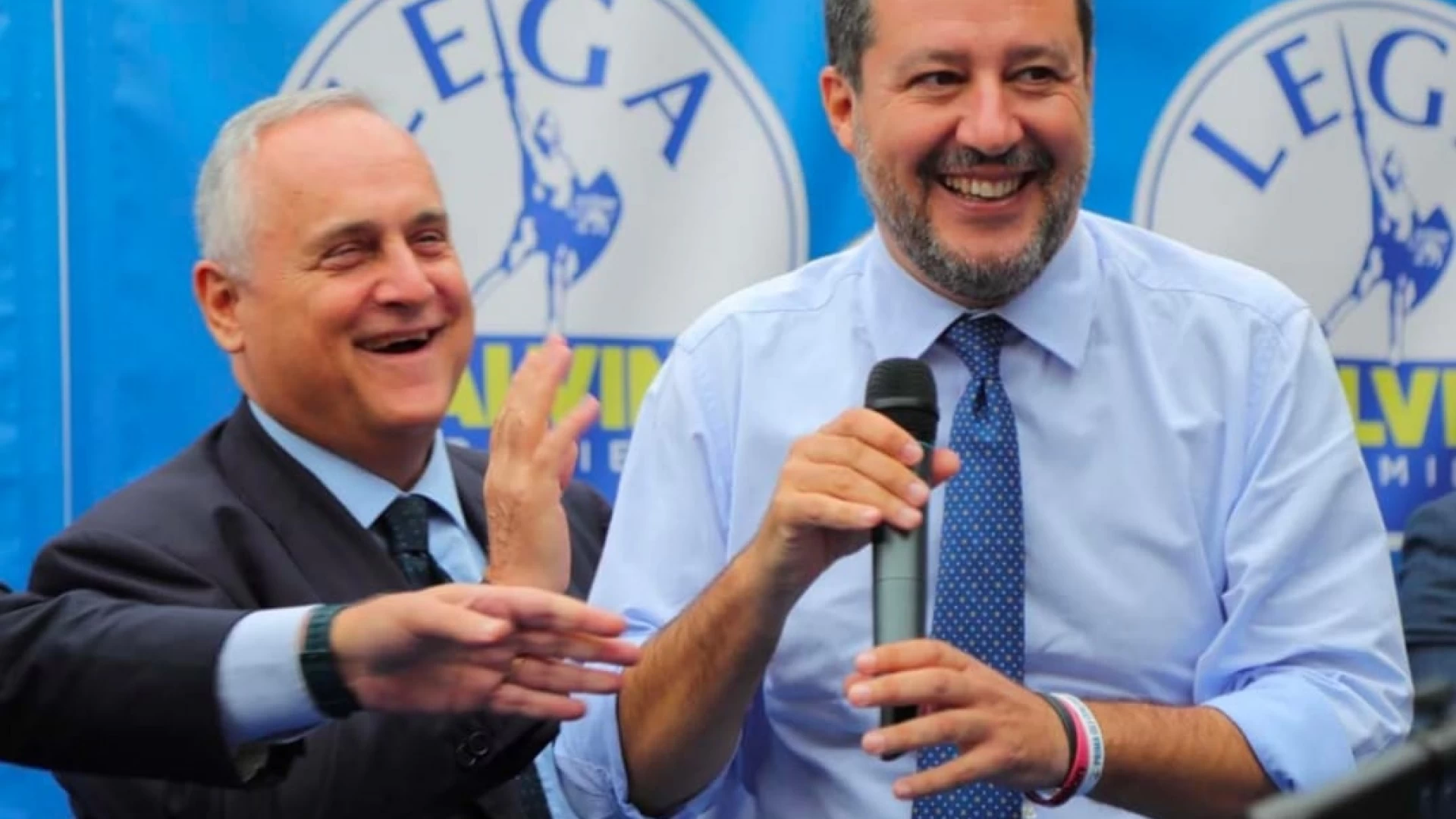 Lotito e Salvini, coesione e programmi. Poi l'imprenditore incontra i cittadini di Montemitro e Montfalcone nel Sannio